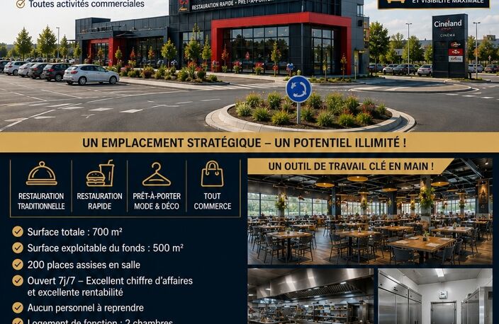 Vente Restaurant 720 m&sup2; — photo 2