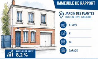 Immeuble  107 m² à vendre à Rouen (76100)