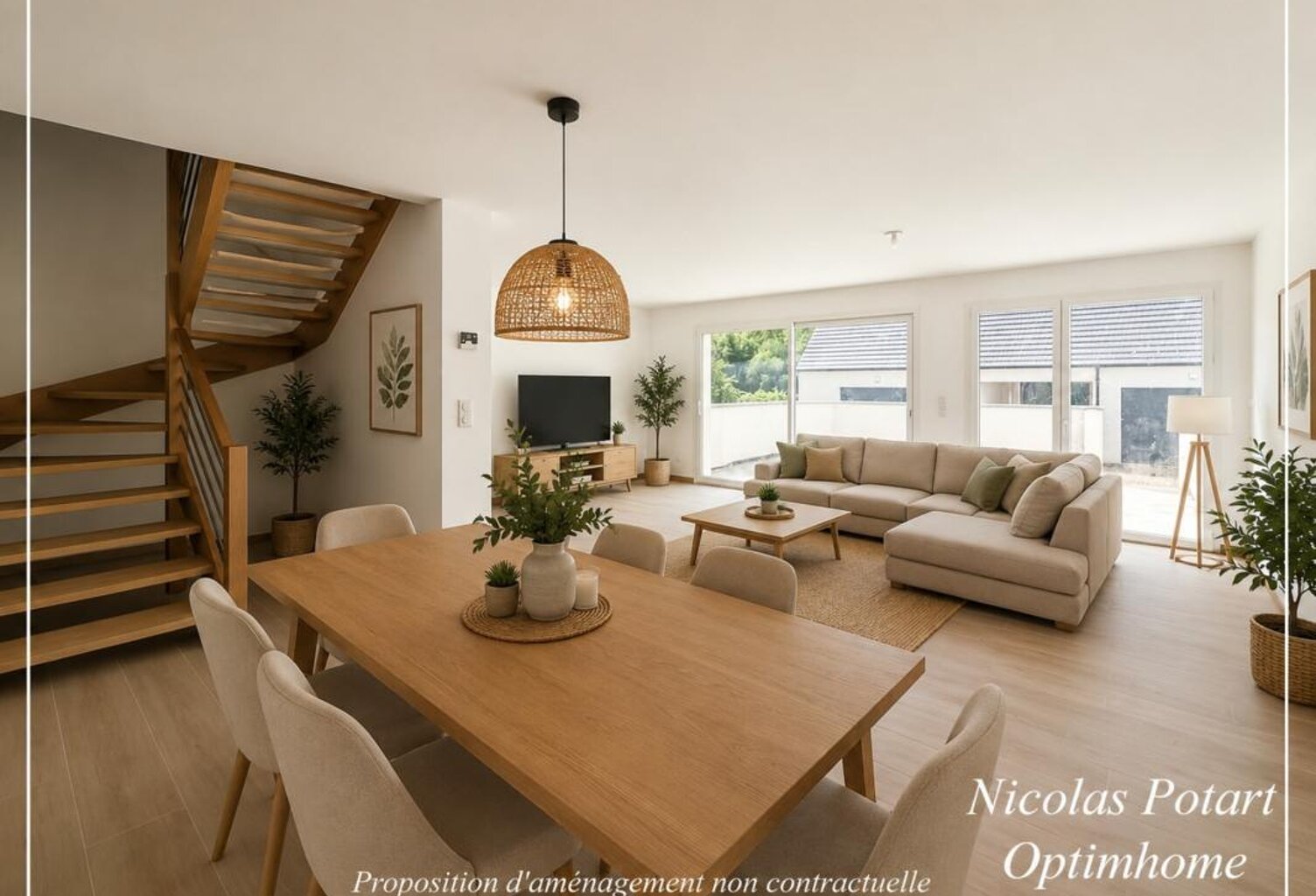 Maison 125 m² cuisine à personnaliser – 3 chambres – DPE A – Grand garage – 277 000 € — photo 1