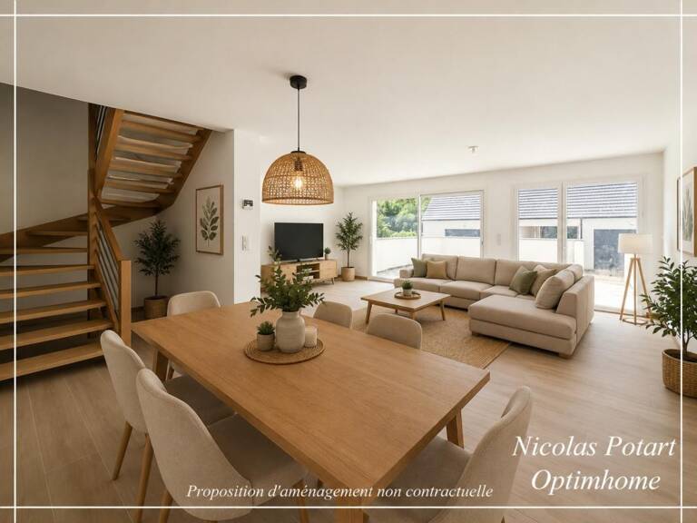 Maison 125 m² cuisine à personnaliser – 3 chambres – DPE A – Grand garage – 277 000 € — photo 1