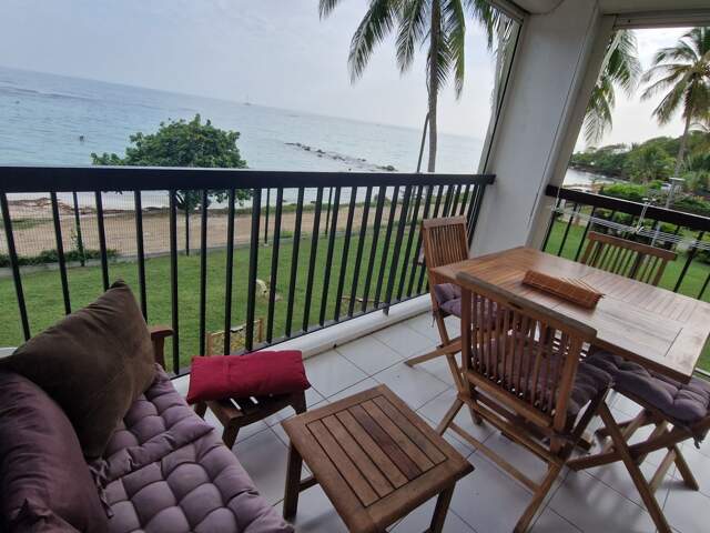 SUPERBE STUDIO VUE MER PREMIERE LIGNE PLAGE A PIED à LE GOSIER (971) — photo du bien