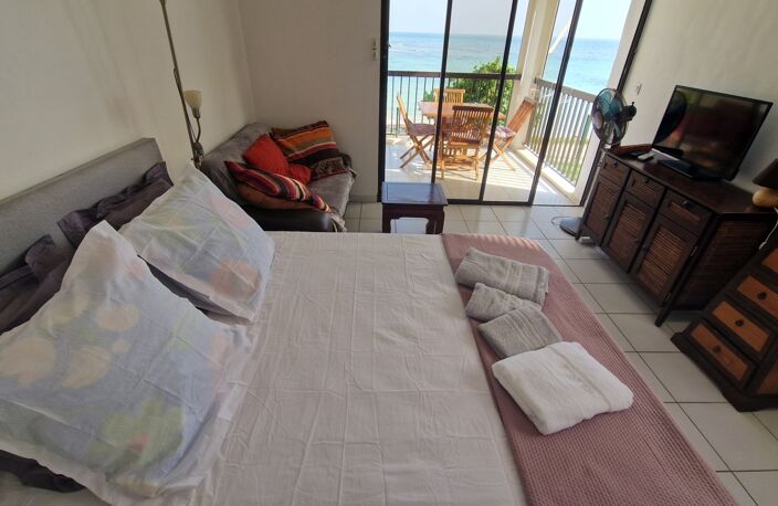 SUPERBE STUDIO VUE MER PREMIERE LIGNE PLAGE A PIED à LE GOSIER (971) — photo 5