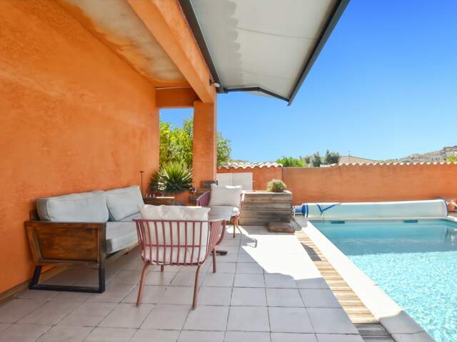 Montady – Maison familiale de 184 m² avec piscine et véranda — photo du bien