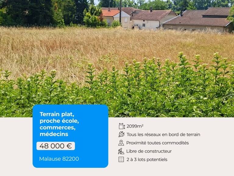 Terrain à vendre de 2 099,00 m² MALAUSE (82) — photo 1