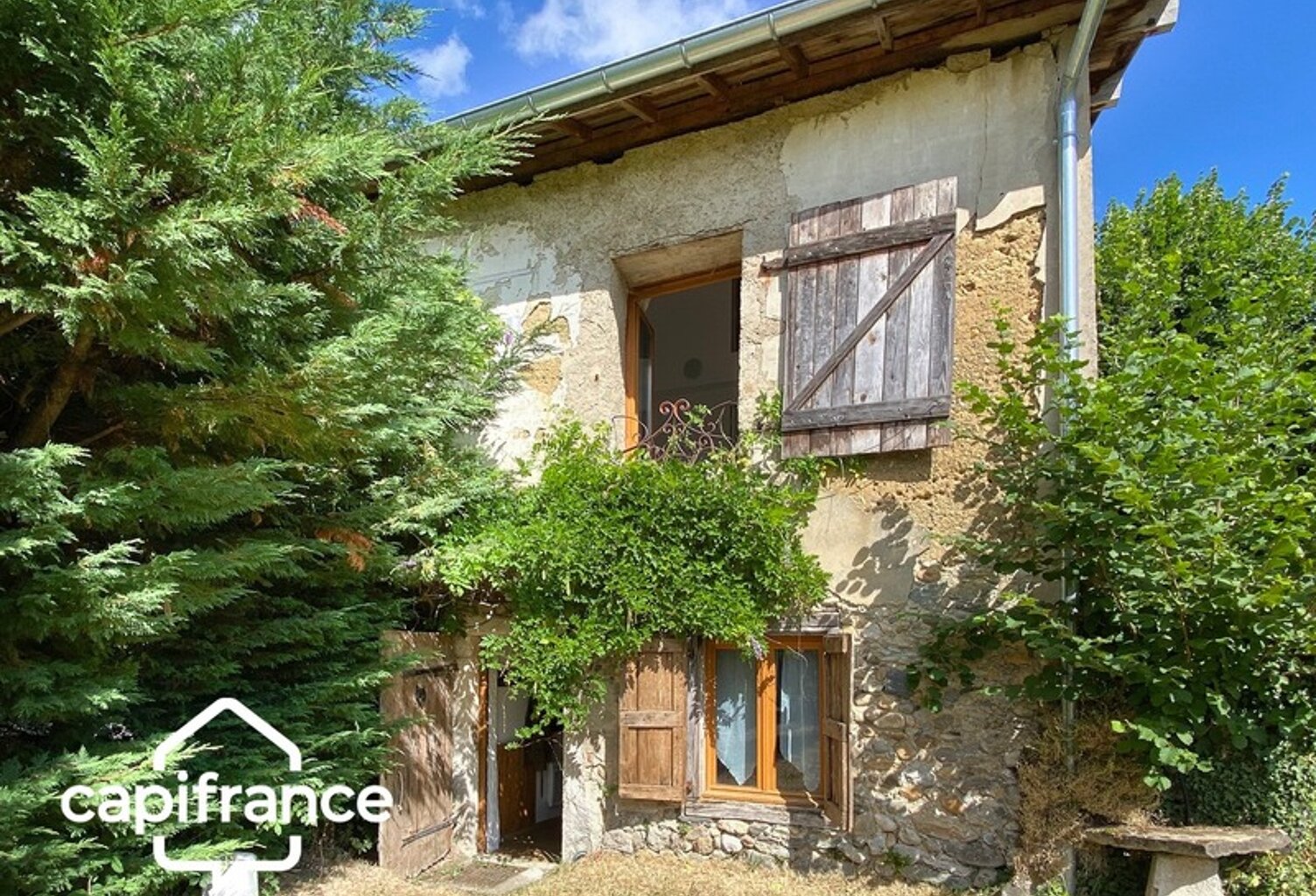 Maison à vendre 3 pièces MERLAS (38) 62 m2 , 2 Chambres, terrains 1800 m2 — photo 1