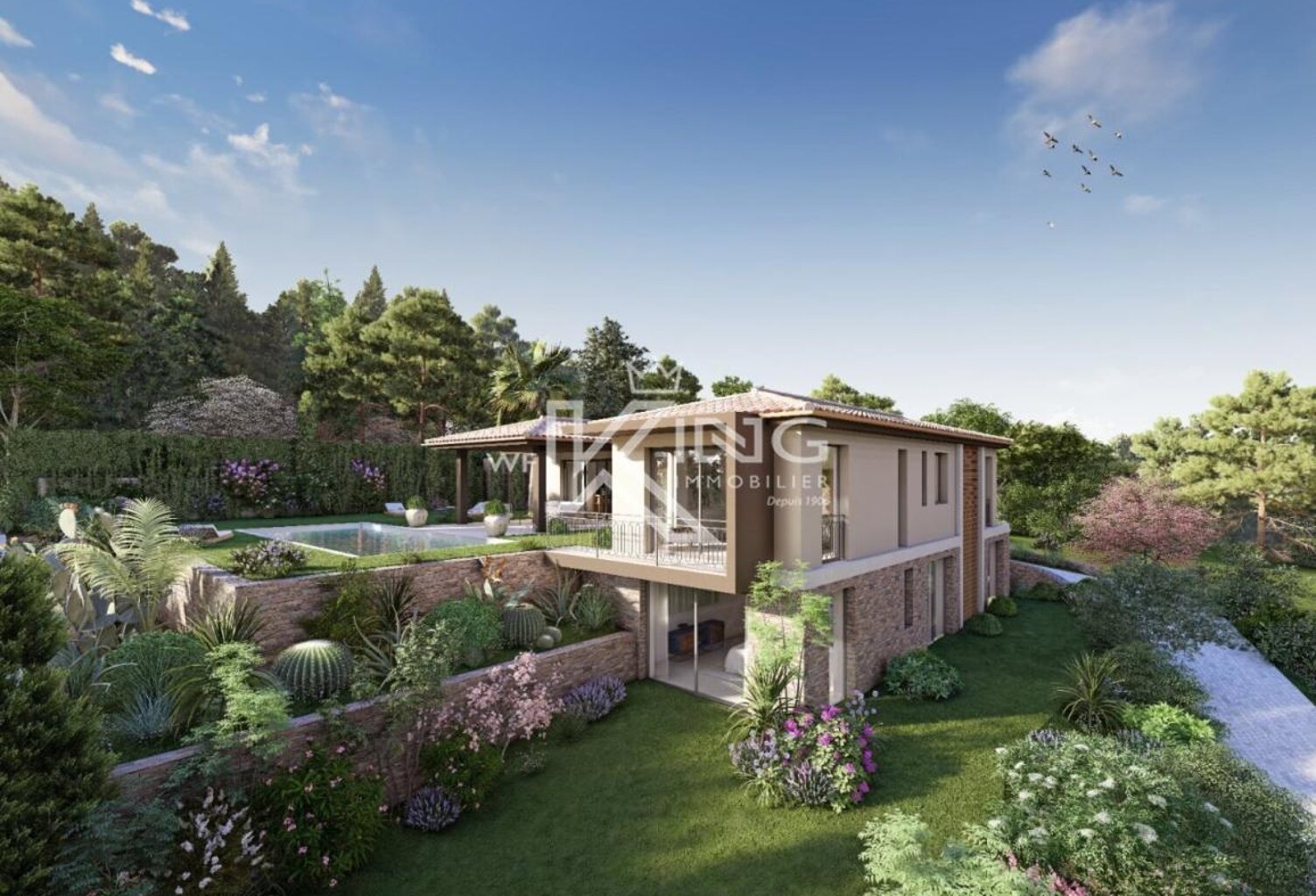 sainte maxime   | PROJET DE VILLA CONTEMPORAINE AVEC PERMIS ACCORDÉ — photo 1