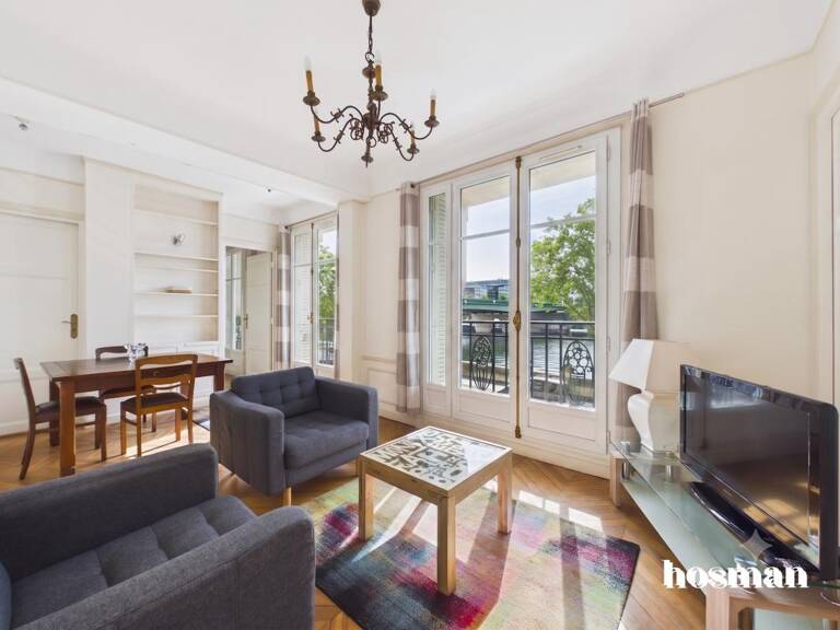 Appartement 3 pièces 2 chambres de 59 m² - Quai Louis Blériot, balcon, lumineux, sud-est — photo 1