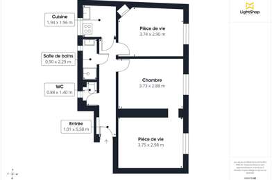 Appartement 3 pièces 295000 €