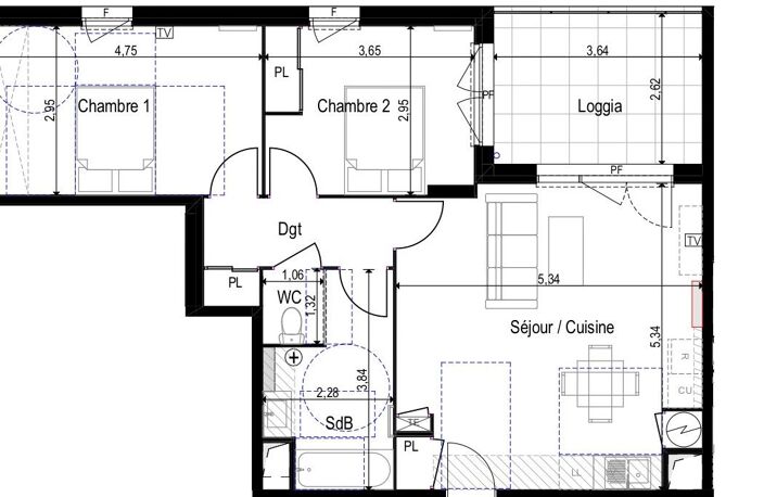 Appartement T3 Neuf Disponible Immédiatement — photo 3