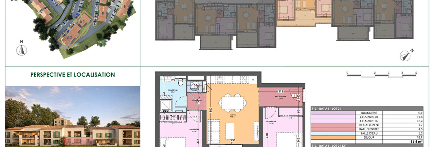 Appartement 3 Pièces 56 m² à vendre à Vescovato (20215)