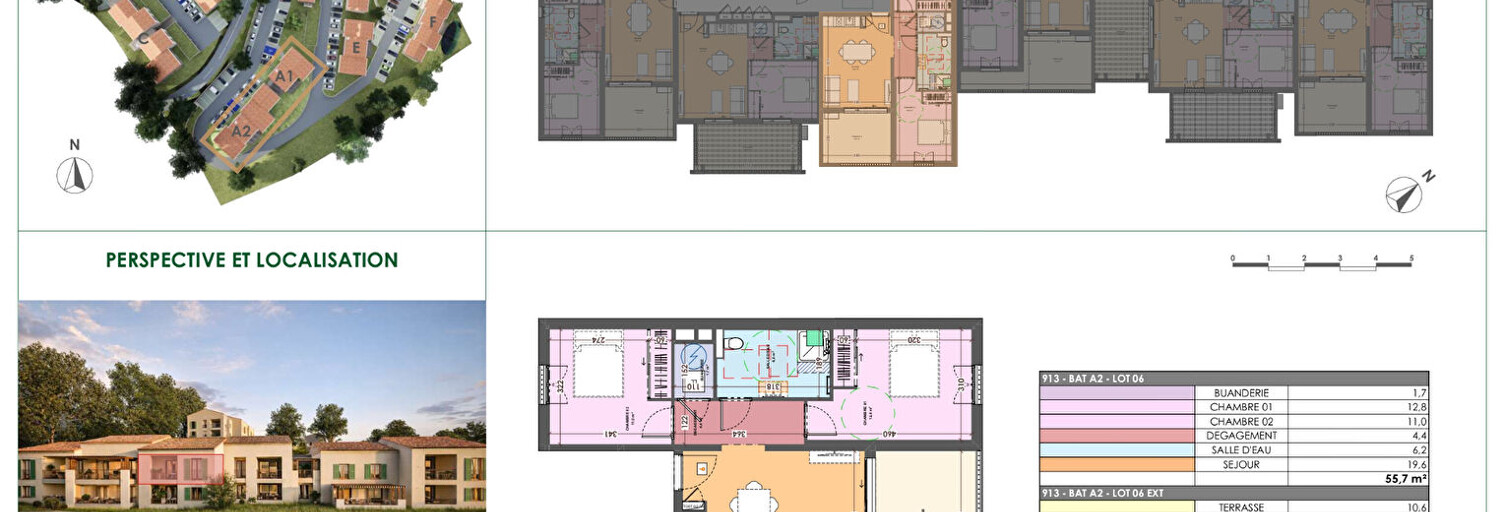 Appartement 3 Pièces 56 m² à vendre à Vescovato (20215)