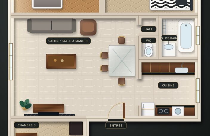 Vente Appartement 4 pièces — photo 2