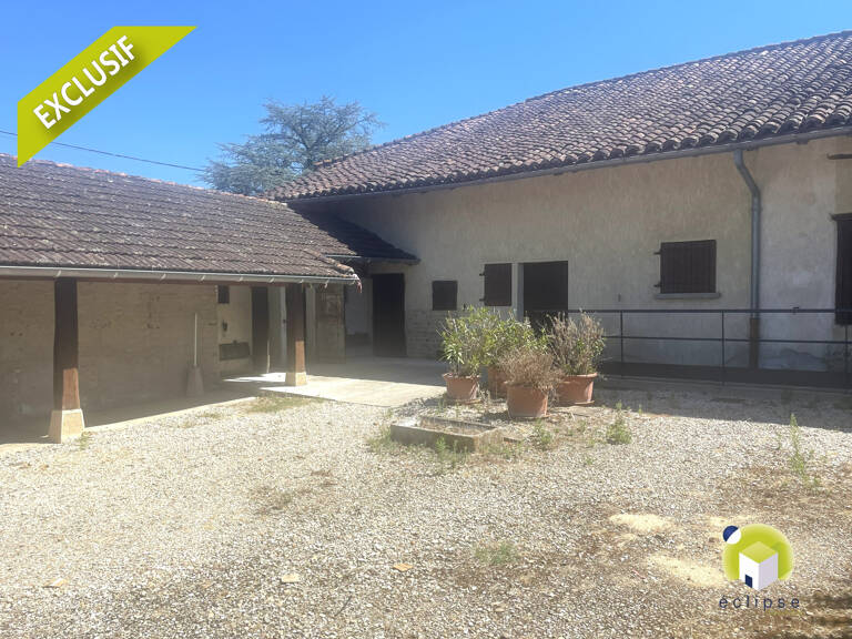 Attignat - Ferme mitoyenne 90m2 hab. + terrain + Nombreuses — photo 1
