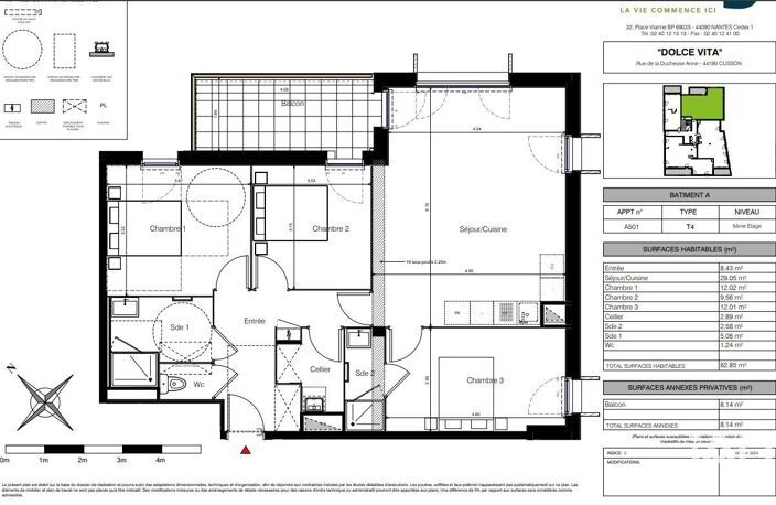 Vente Appartement 4 pièces — photo 2