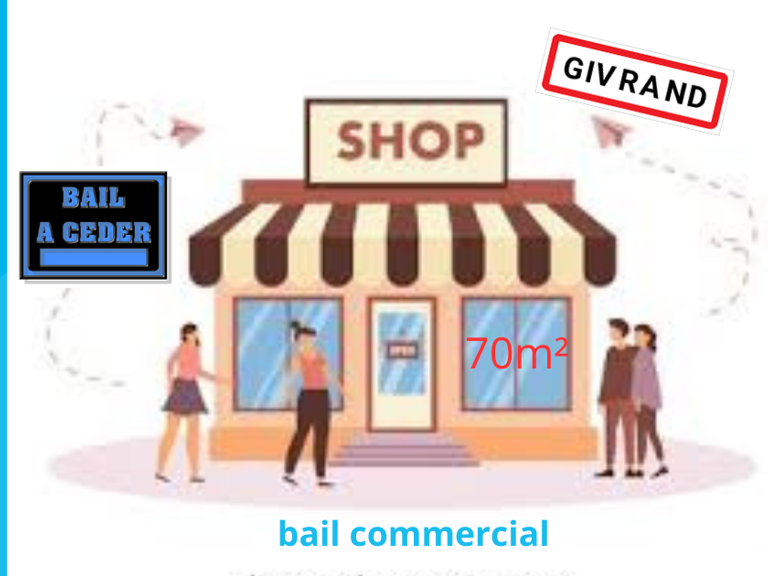 Vente Local commercial 70 m&sup2; — photo 1