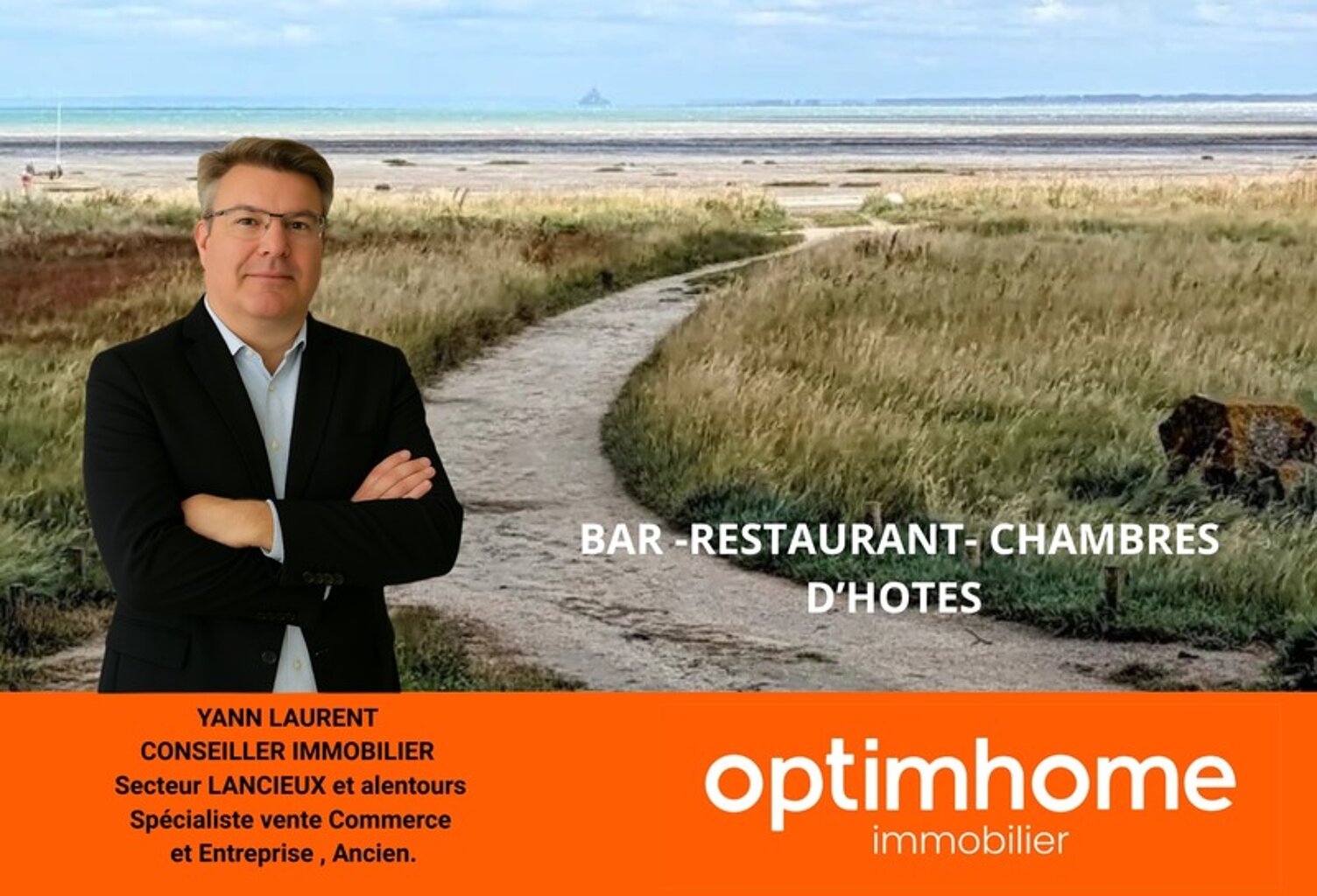 À vendre : Murs et Fonds de Commerce – Bar, Restaurant & Chambres d’Hôtes, proche CANCALE — photo 1