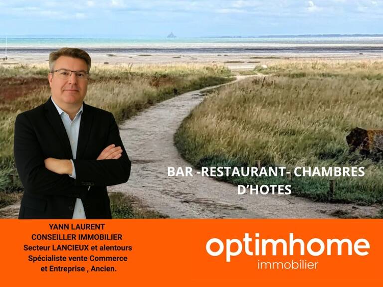 À vendre : Murs et Fonds de Commerce – Bar, Restaurant & Chambres d’Hôtes, proche CANCALE — photo 1