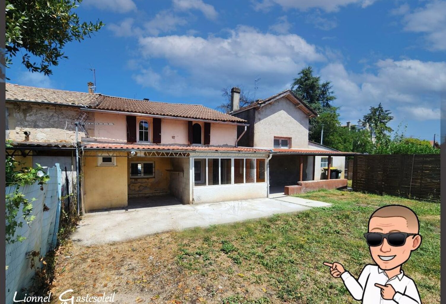 Maison à vendre 4 chambres avec jardin, parking sur la commune de Pineuilh proche de Sainte Foy la Grande (33) — photo 1