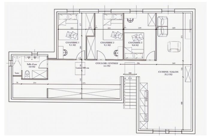 Investissement Locatif: immeuble mixte Commerces/Habitation à Clairoix — photo 4