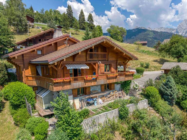 Chalet à vendre en viager occupé - Vue panoramique - MANIGOD (74) — photo 1