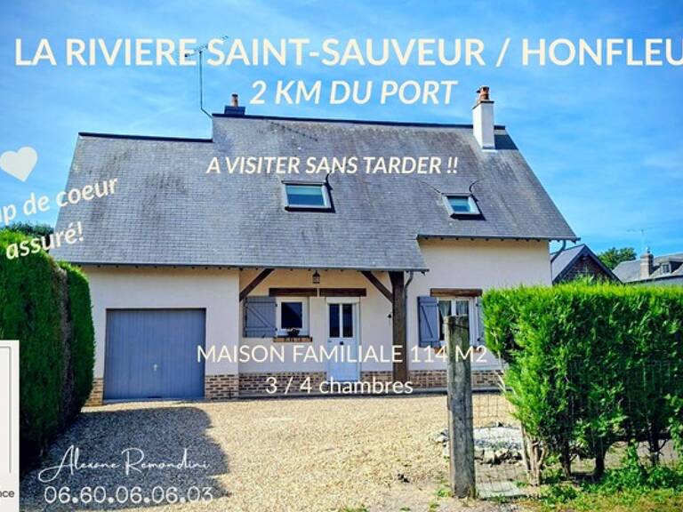 MAISON 114 M2 - 3/4 CHAMBRES - JARDIN - GARAGE ET ATELIER A HONFLEUR / LA RIVIERE-SAINT-SAUVEUR — photo 1