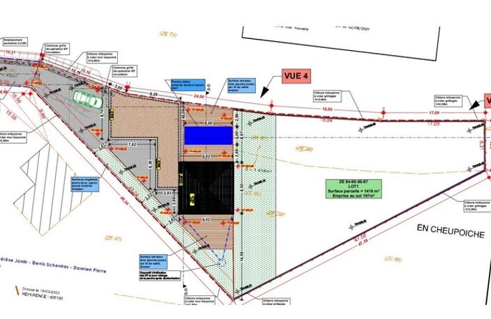 Prenois terrain constructible de 1462m2 — photo 2