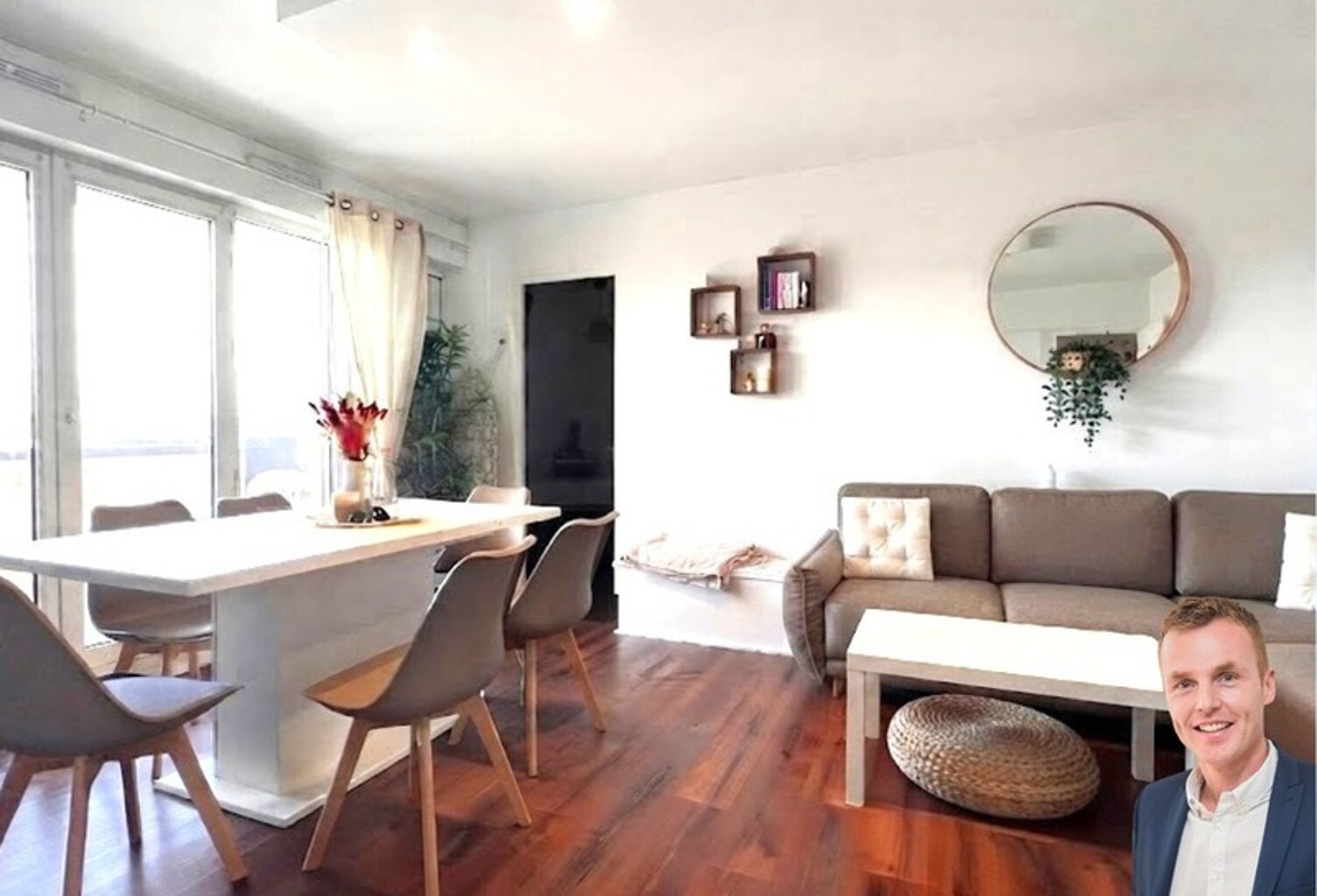 Quimper Ouest - Appartement T4 de 78 m² habitable - 1 loggia - avec vue panoramique sur la rivière de l’Odet - Une terrasse - Cave — photo 1