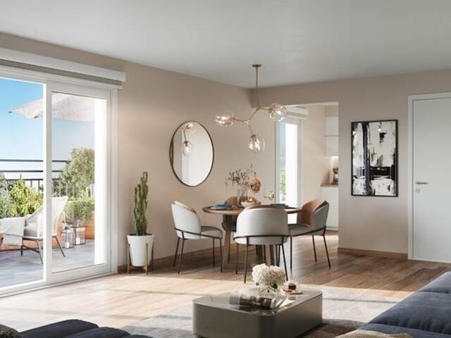 Appartement T3 de 73 m² avec terrasse, bureau et deux places de parking - LOUVIERS (27) — photo du bien