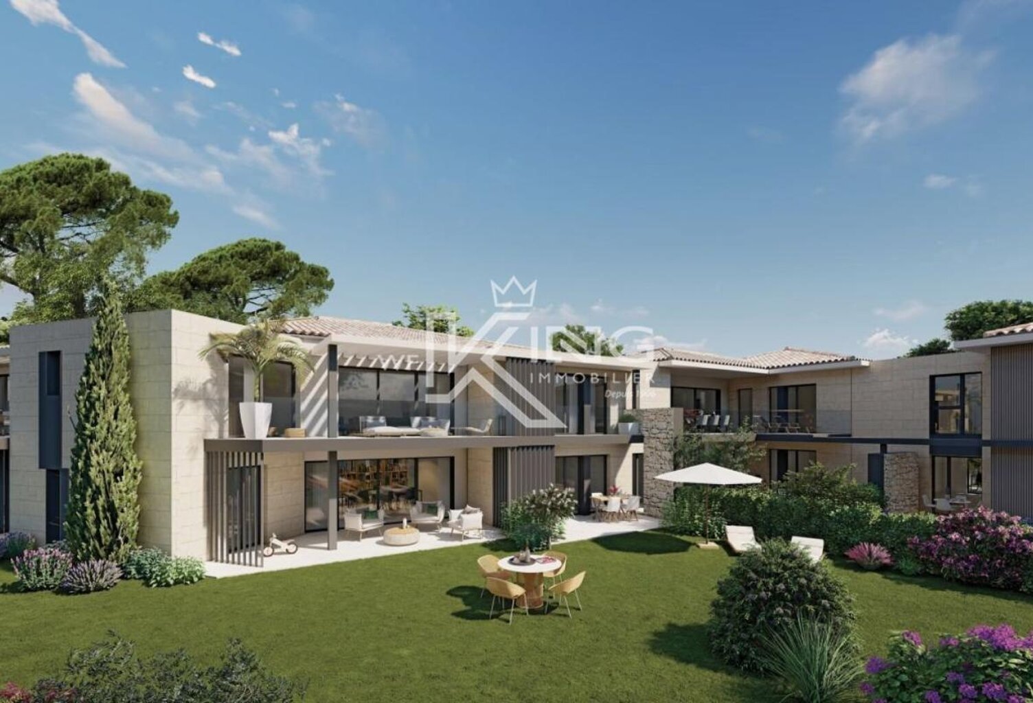 SAINTE-MAXIME –Appartement T3 vue mer, jardin et vaste terrasse à deux pas des plages — photo 1