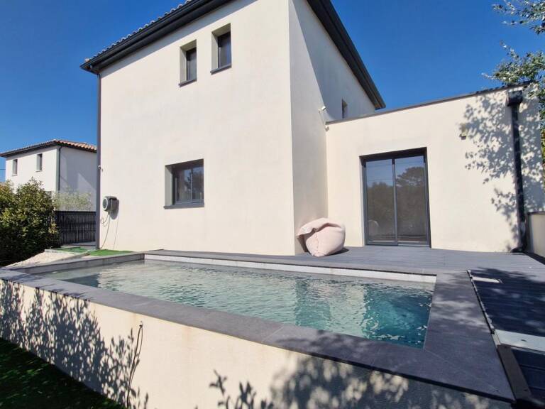 Villeneuve Les Avignon, Maison moderne À Vendre, parfait état, 107 m², 4 chambres, Jardin, Piscine — photo 1