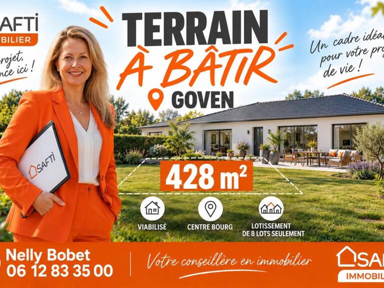 Terrain à bâtir de 428 m²  Viabilisé & Libre de constructeur  Dans un mini-lotissement, sans mitoyenneté ! — photo 1