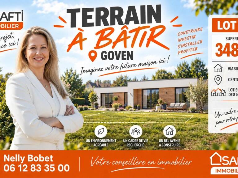 Terrain à bâtir de 348 m²  Viabilisé & Libre de constructeur  Dans un mini-lotissement intimiste sans mitoyenneté ! — photo 1
