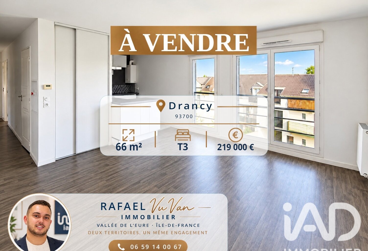 Vente Appartement 3 pièces — photo 1