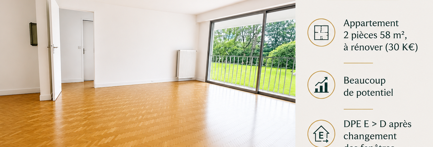 Appartement 2 Pièces 58 m² à vendre à Garches (92380)