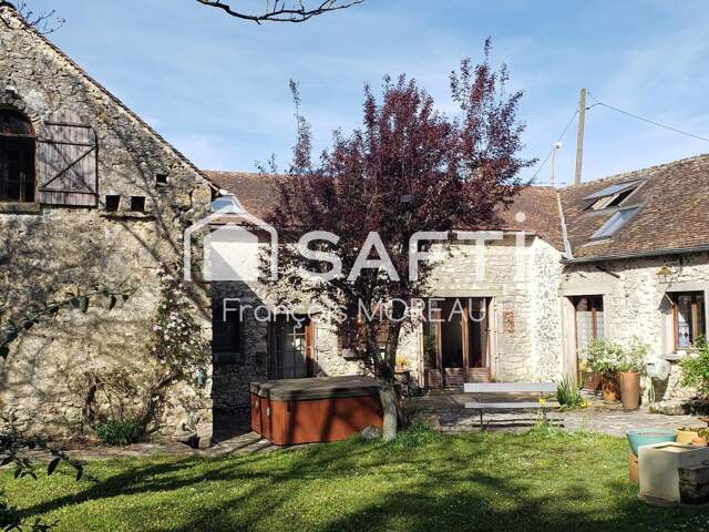 Maison en pierre 206 m2, grange/atelier 2 x 60 m2, terrain 1206 m2 — photo du bien