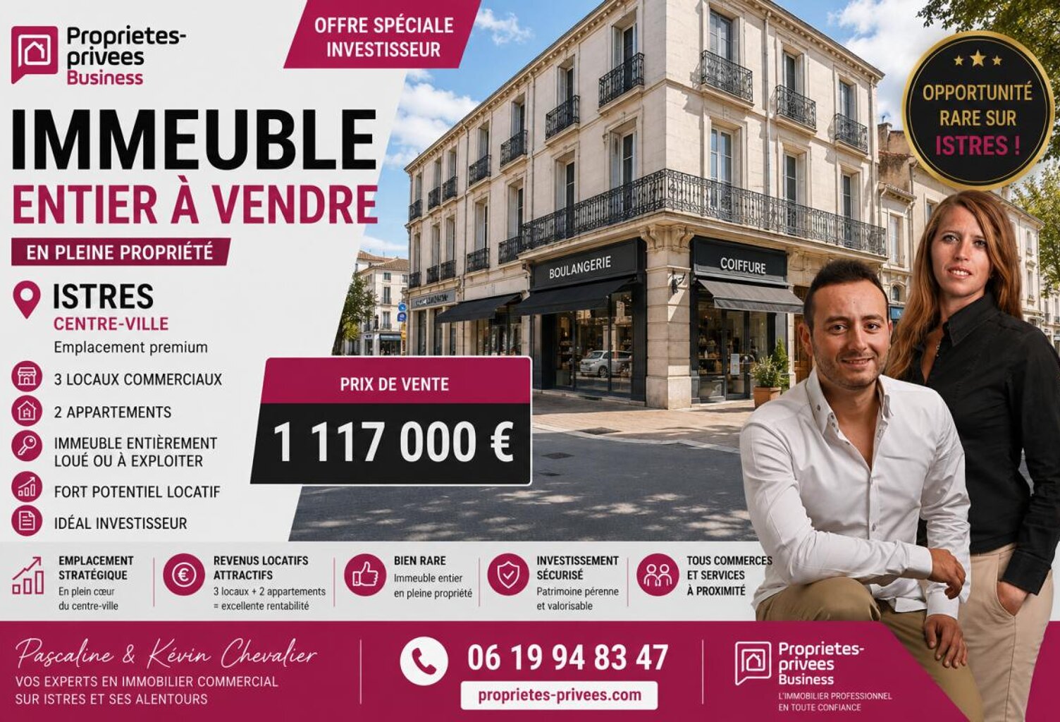Immeuble de rapport locatif  en centre ville d'Istres — photo 1