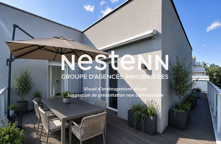 Appartement T4 BRON - 76 m2 - 3 chambres - Grande terrasse - Garage PMR - Immeuble récent - 69500 BRON — photo 2