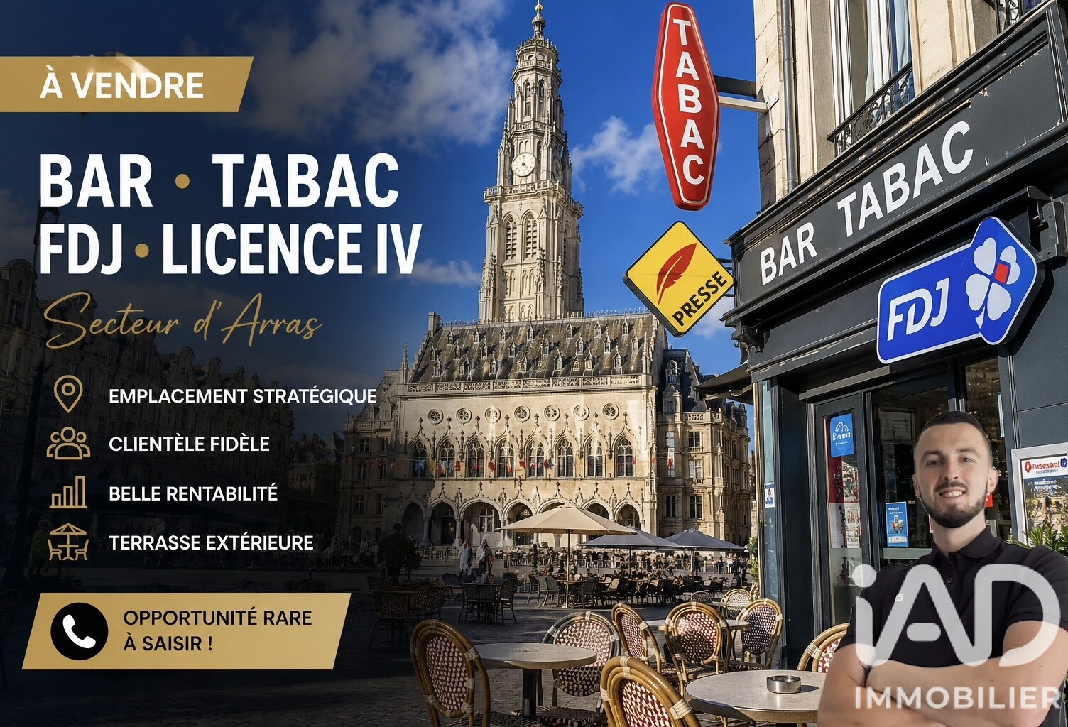 Vente Bar, Brasserie, Tabac 80 m&sup2; — photo 1