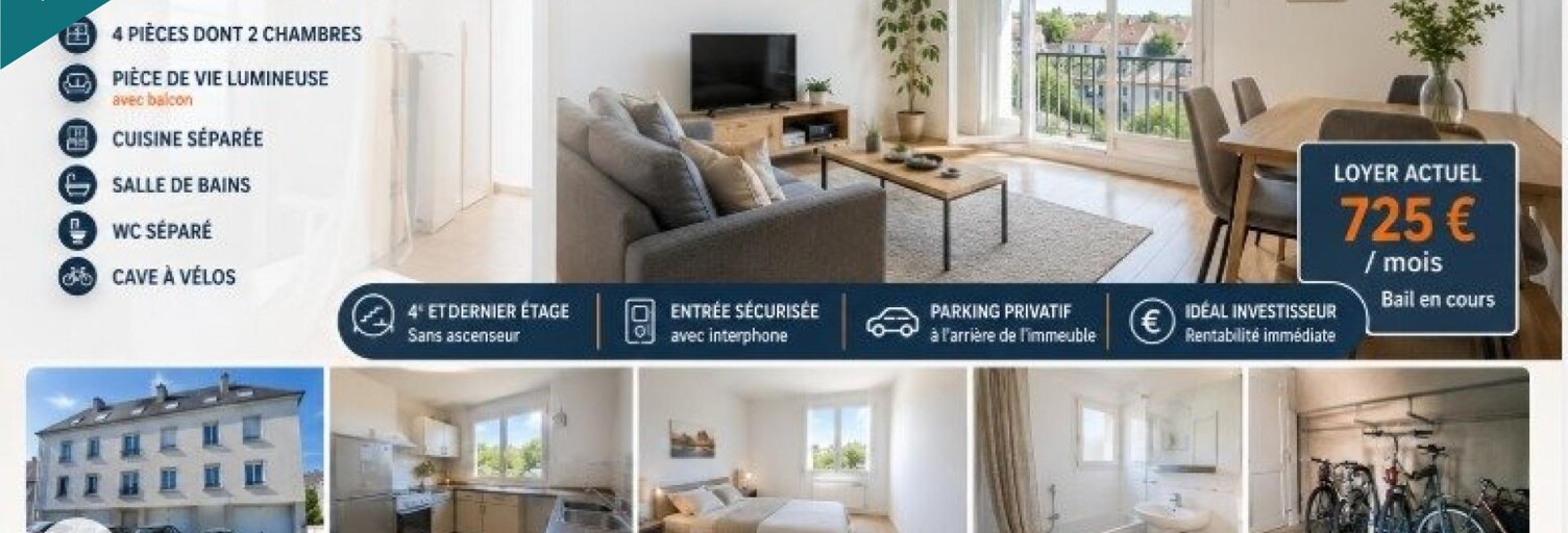 Appartement 4 Pièces 78 m² à vendre à La Roche-sur-Yon (85000)