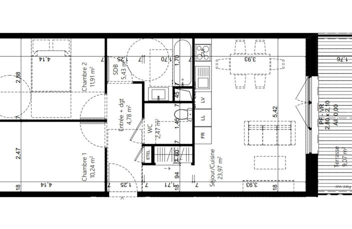 Vente Appartement 3 pièces — photo 4