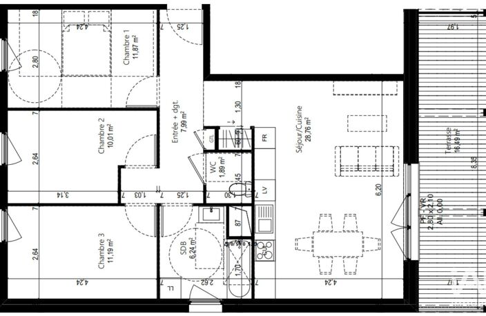 Vente Appartement 4 pièces — photo 4