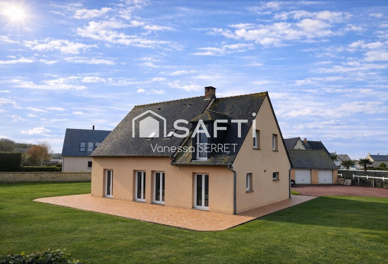 VUE MER EXCEPTIONNELLE  MAISON FAMILIALE À VIERVILLE-SUR-MER — photo 1