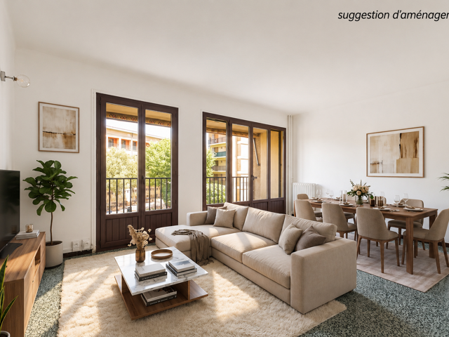 Appartement T5 avec balcon - 4 chambres - centre ville — photo du bien