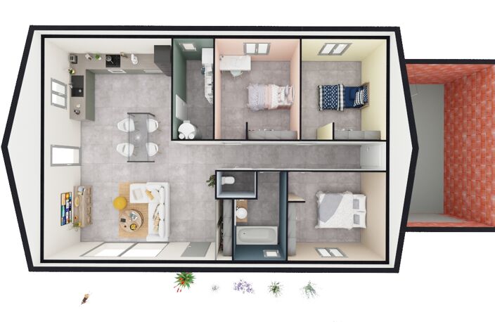 À vendre : Maison de 3 chambres + garage sur un terrain de 505 m² à Grillon — photo 3