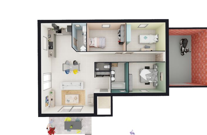 À vendre : Maison – 3 chambres + garage sur un terrain de 750 m² à Grignan — photo 3
