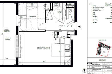 Appartement 2 pièces 930 €