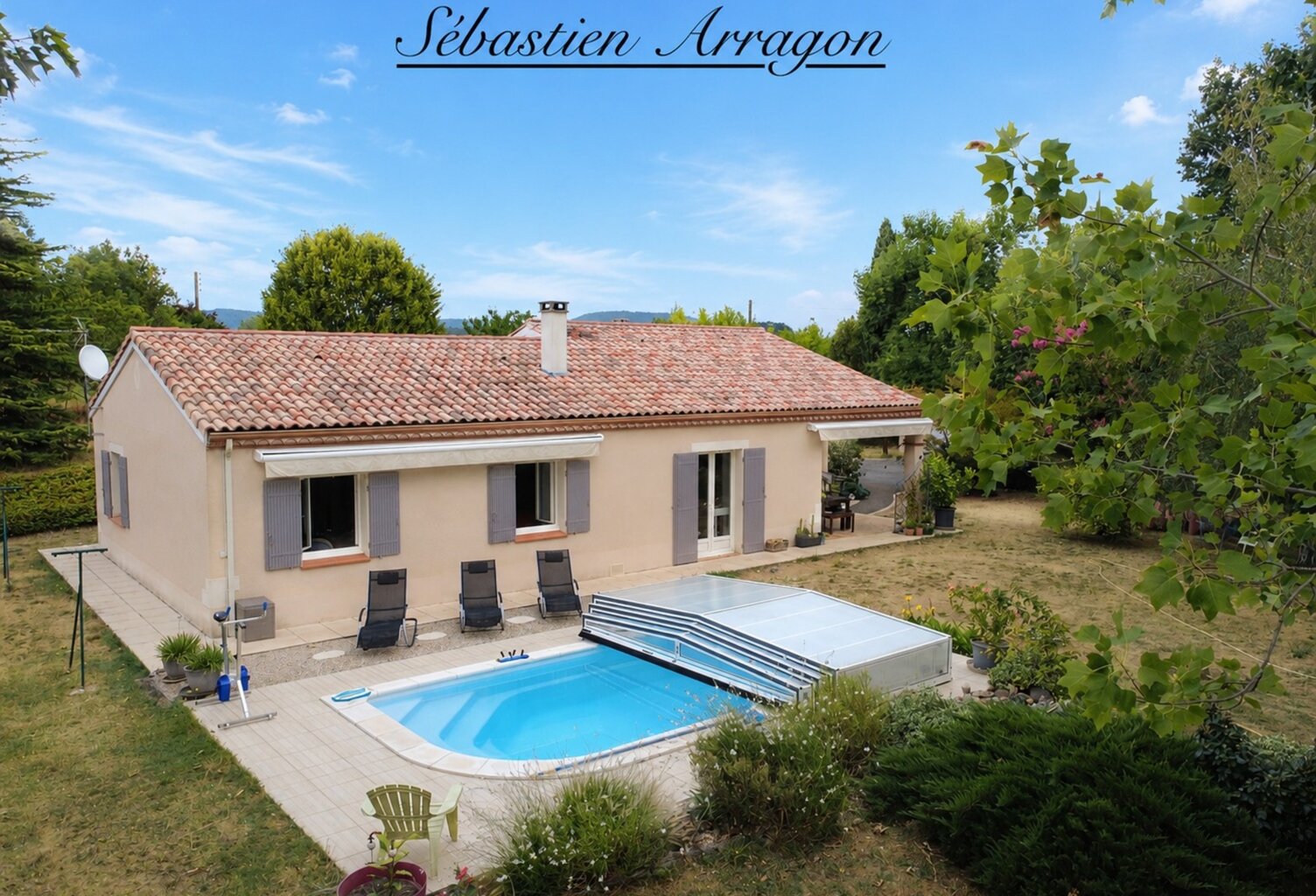 Entre Villeneuve-sur-Lot (47) et Saint-Sylvestre-sur-Lot – Belle maison de plain-pied avec piscine sur 3 800 m² — photo 1