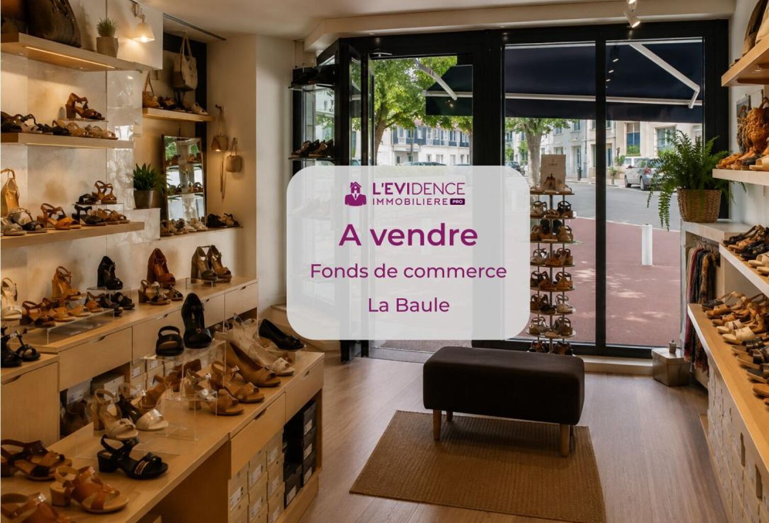 A vendre, fonds de commerce de chaussures, en centre ville de La Baule — photo 1