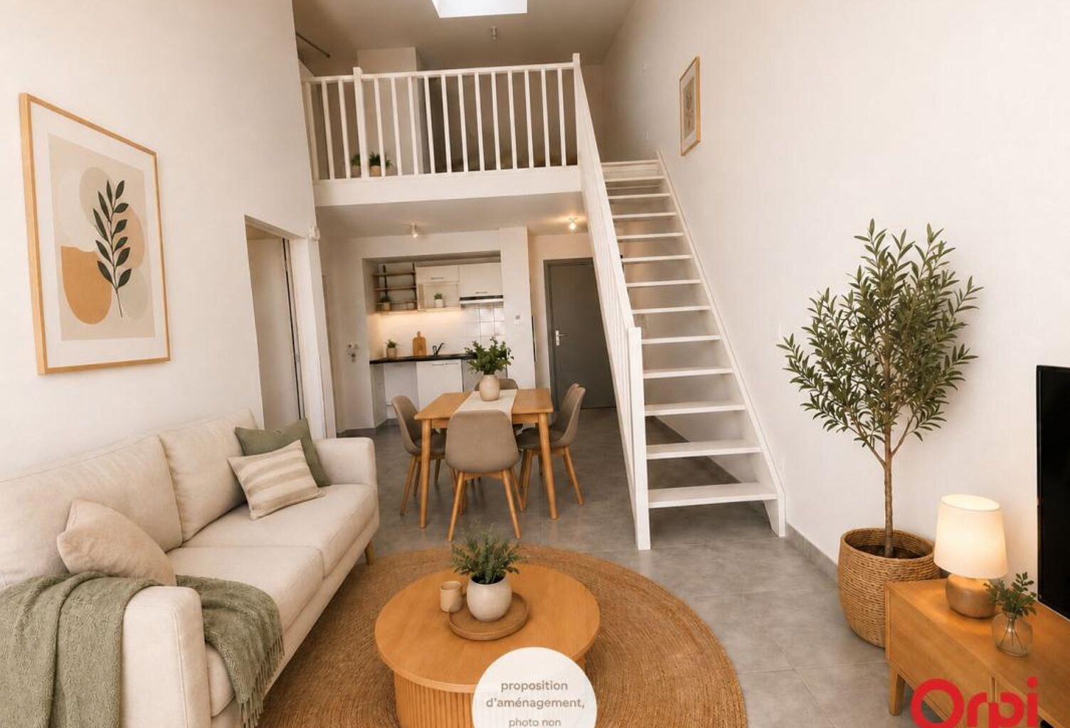 Marseillan centre – T3 duplex en dernier étage avec terrasse de 20 m² et parking — photo 1