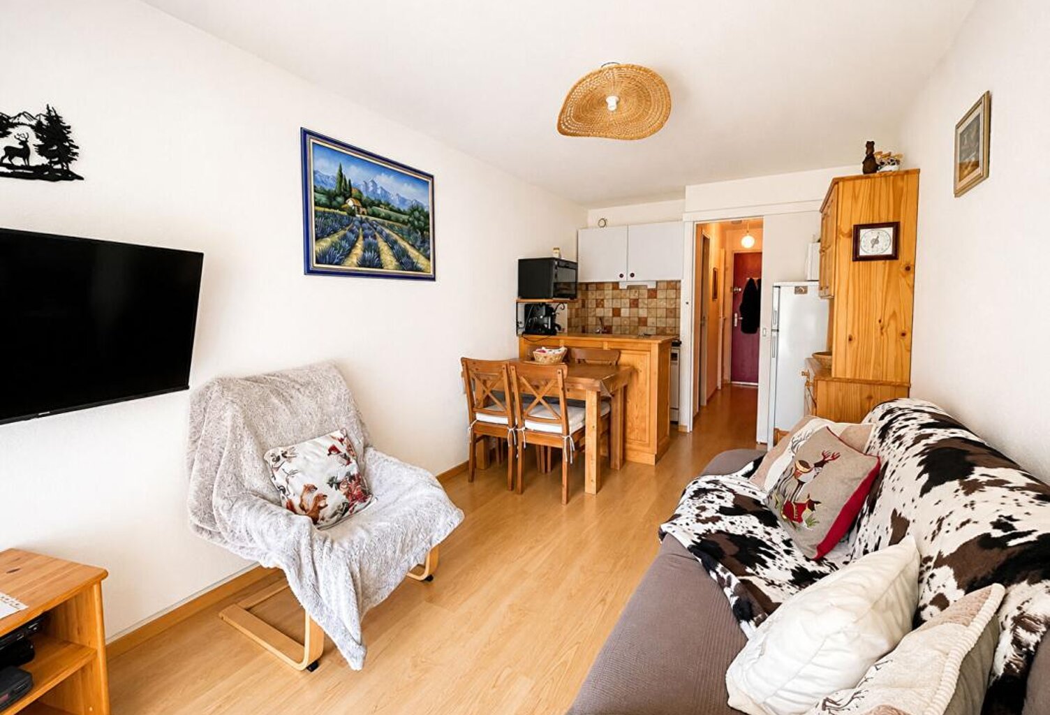 Studio 25,66 m² avec loggia fermée et extérieur ,La Foux d'Allos — photo 1